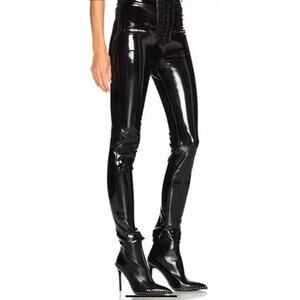 Unravel Project Latex Pants 29 Lace Up Two Toned Slim Fit Italy Goth Grunge $750